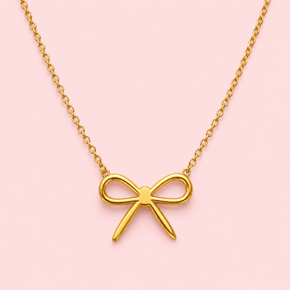 Collier nœud acier inoxydable femme bijou minimaliste | Gaou Bijoux