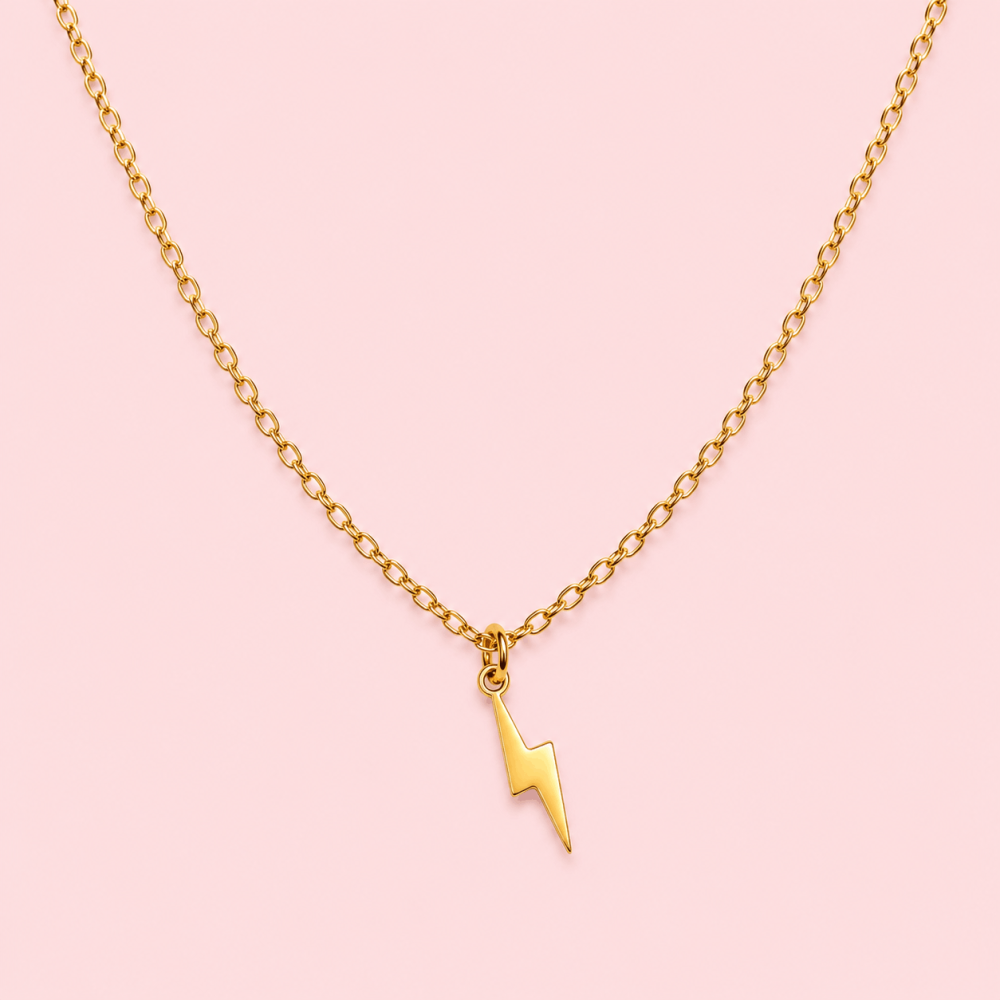 Collier éclair acier inoxydable femme bijou fin tendance | Gaou Bijoux