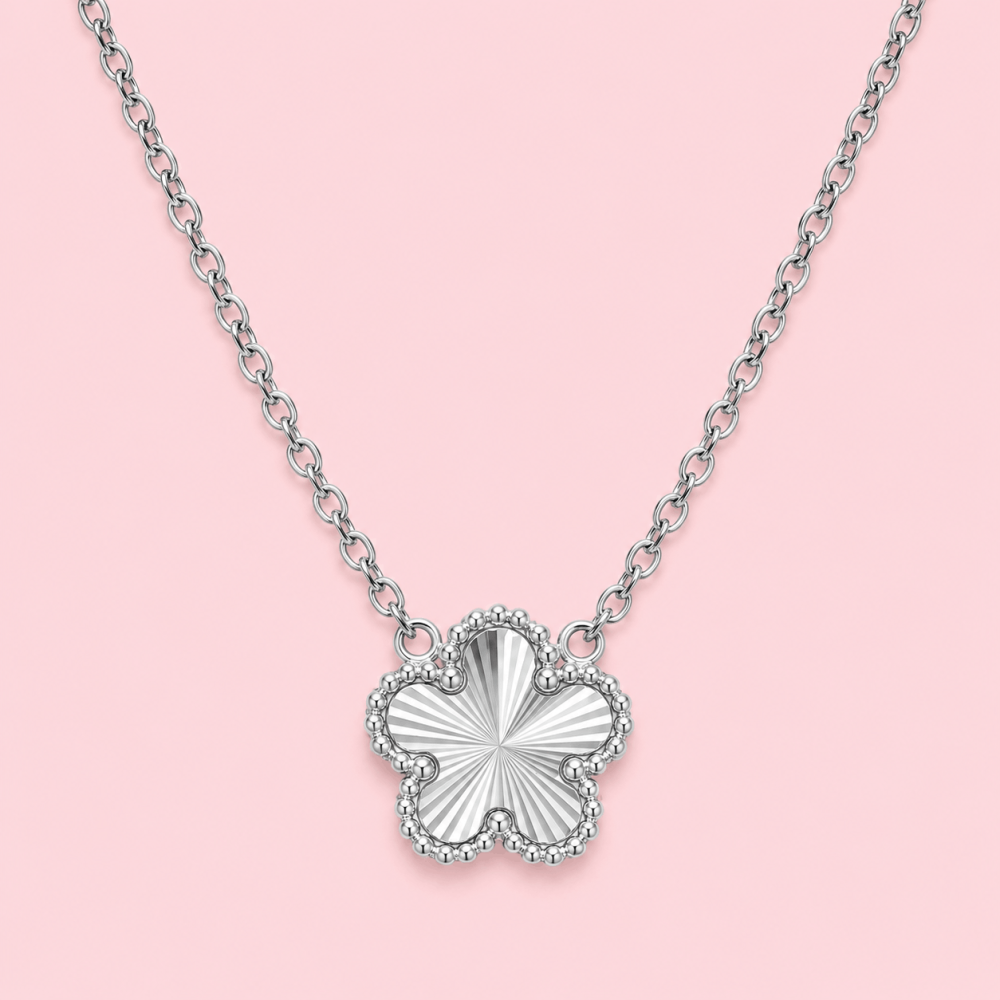 Collier trèfle acier inoxydable pendentif porte bonheur | Gaou Bijoux