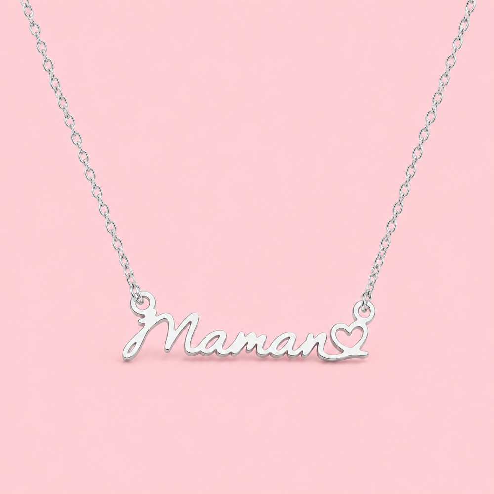 Collier maman acier inoxydable cadeau fête des mères | Gaou Bijoux