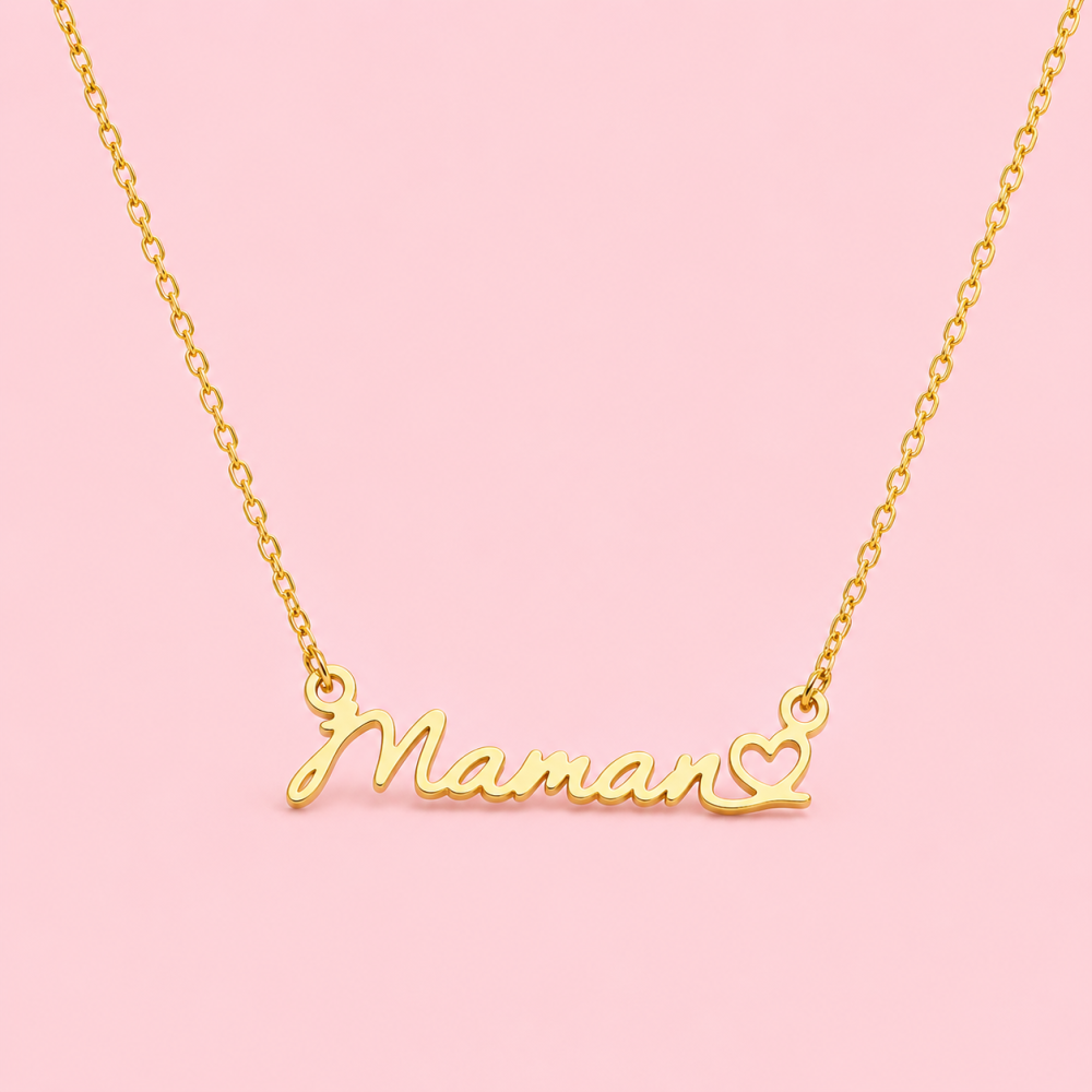 Collier maman acier inoxydable cadeau fête des mères | Gaou Bijoux