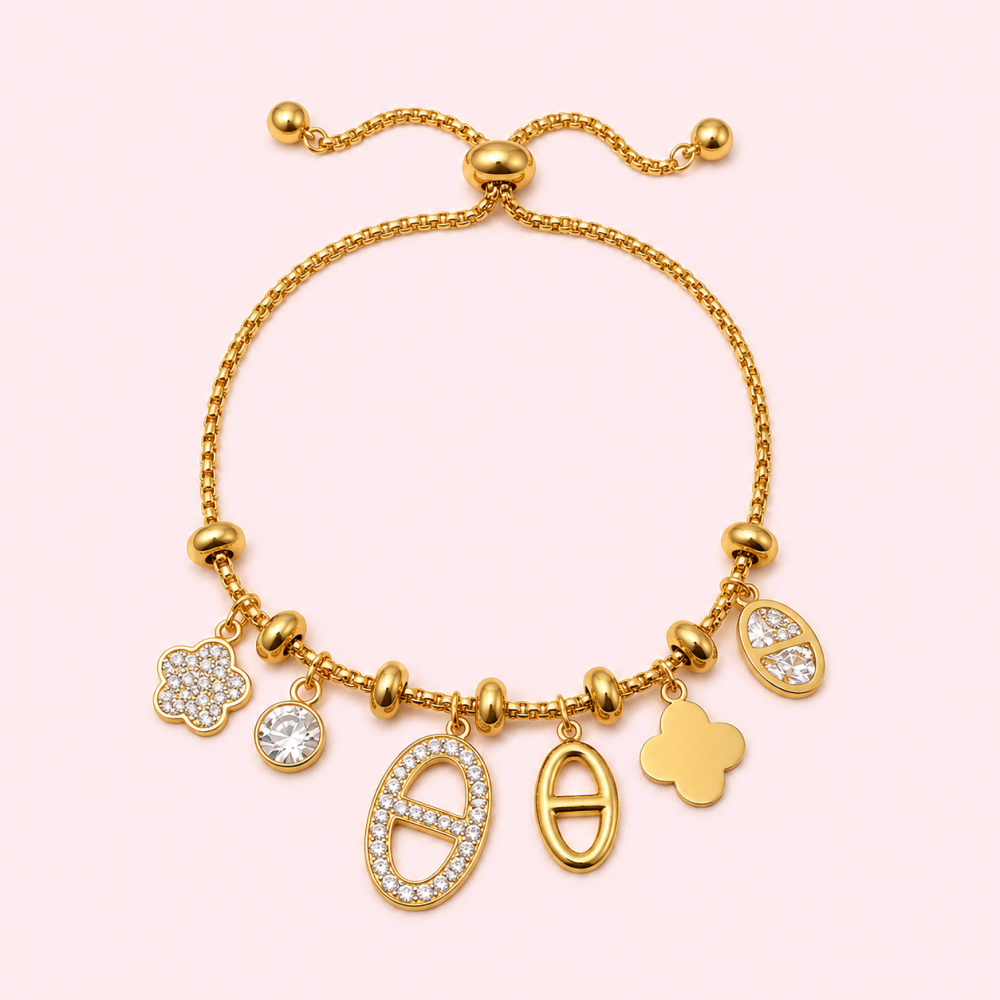 Bracelet Maille Marine charms acier inoxydable | Gaou Bijoux
