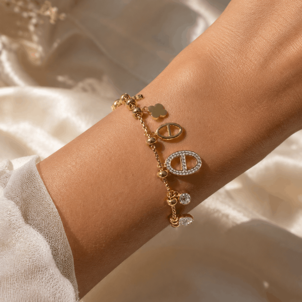 Bracelet Maille Marine charms acier inoxydable | Gaou Bijoux