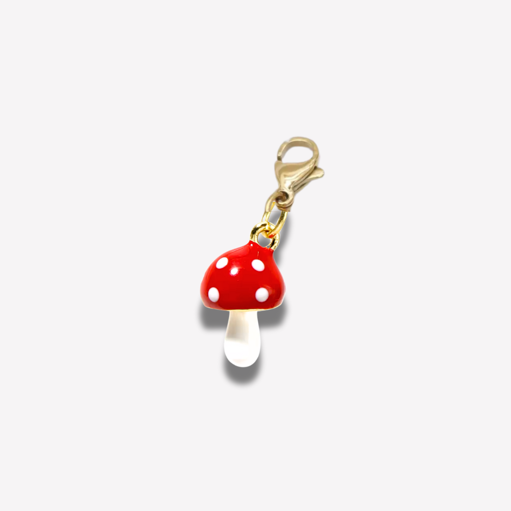 Charm Champignon Rouge Céramique  | Gaou Bijoux