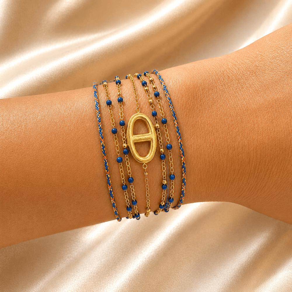 Bracelet multirang Maille Marine acier | Gaou Bijoux