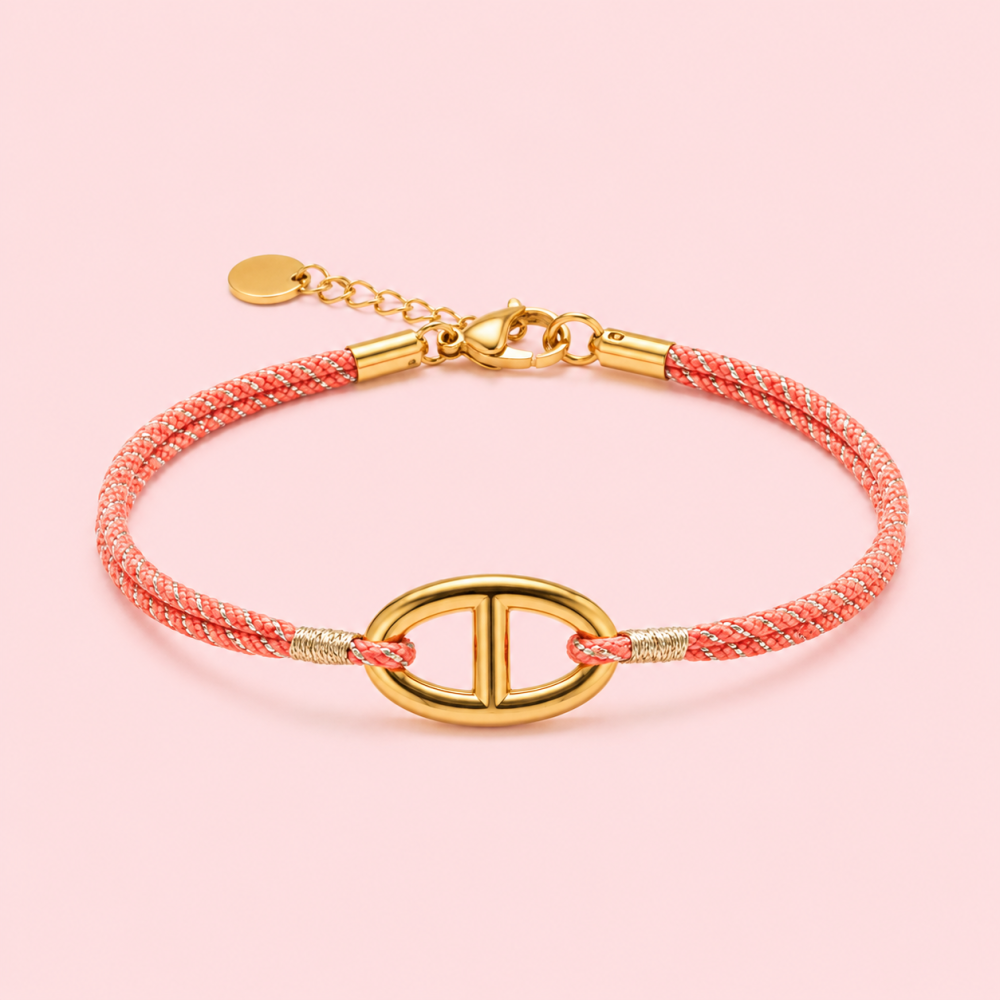 Bracelet cordon Maille Marine acier inoxydable | Gaou Bijoux