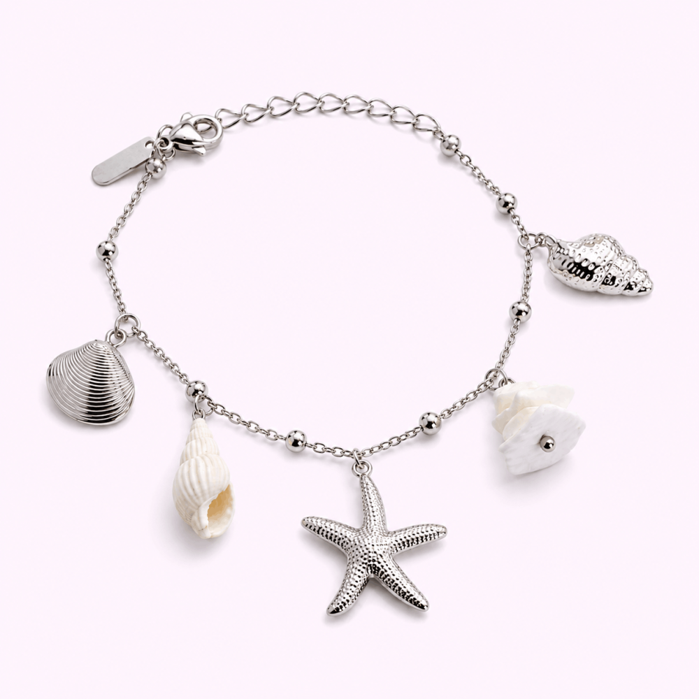 Bracelet coquillage étoile de mer acier inoxydable | Gaou Bijoux
