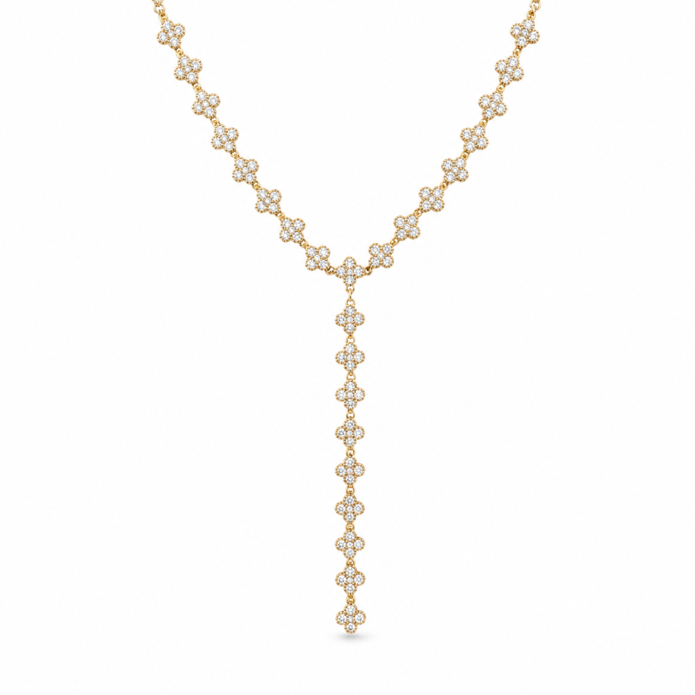 Collier Y Princesse acier inoxydable strass | Gaou Bijoux