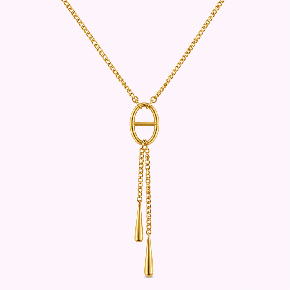Collier Y Maille Marine – Acier Inoxydable