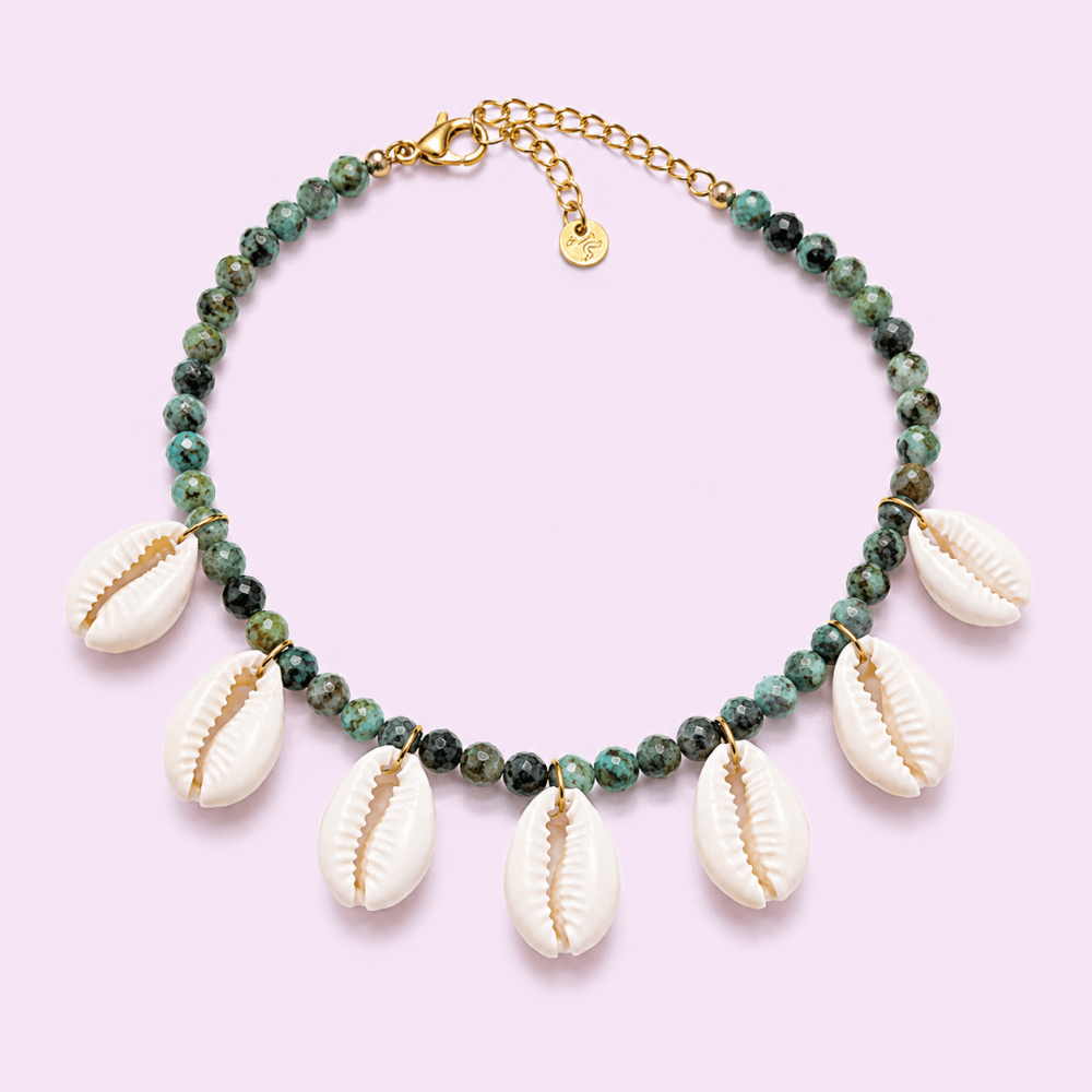 Parure coquillage cauri collier bracelet bohème | Gaou Bijoux
