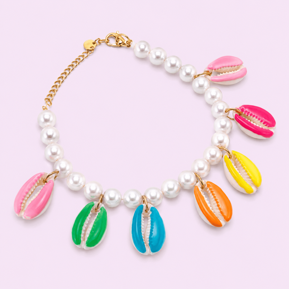 Parure coquillage cauri coloré collier bracelet | Gaou Bijoux