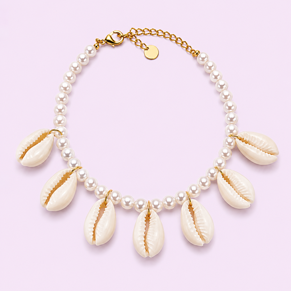 Parure coquillage cauri perlé collier bracelet | Gaou Bijoux