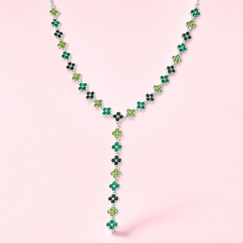 Collier Y Princesse acier inoxydable strass | Gaou Bijoux