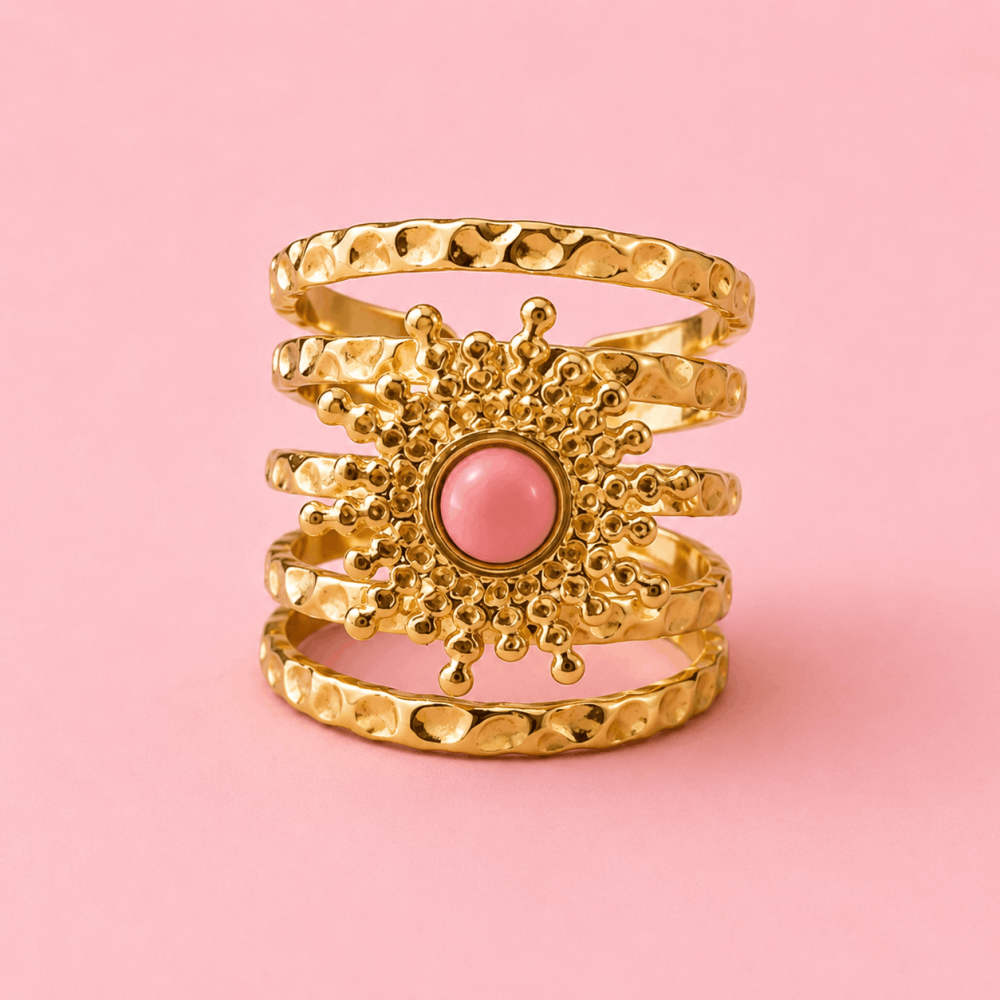 Bague soleil réglable en acier inoxydable | Gaou Bijoux