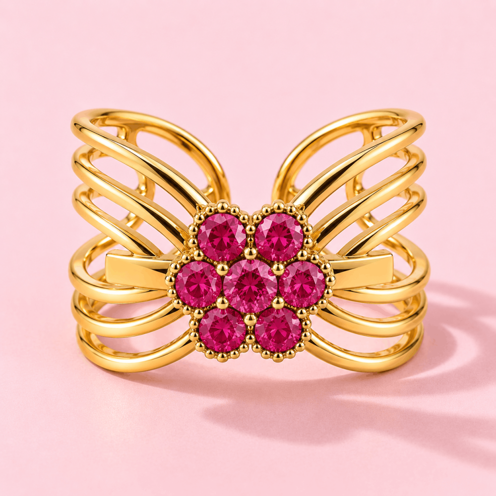 Bague Princesse Colorée Réglable