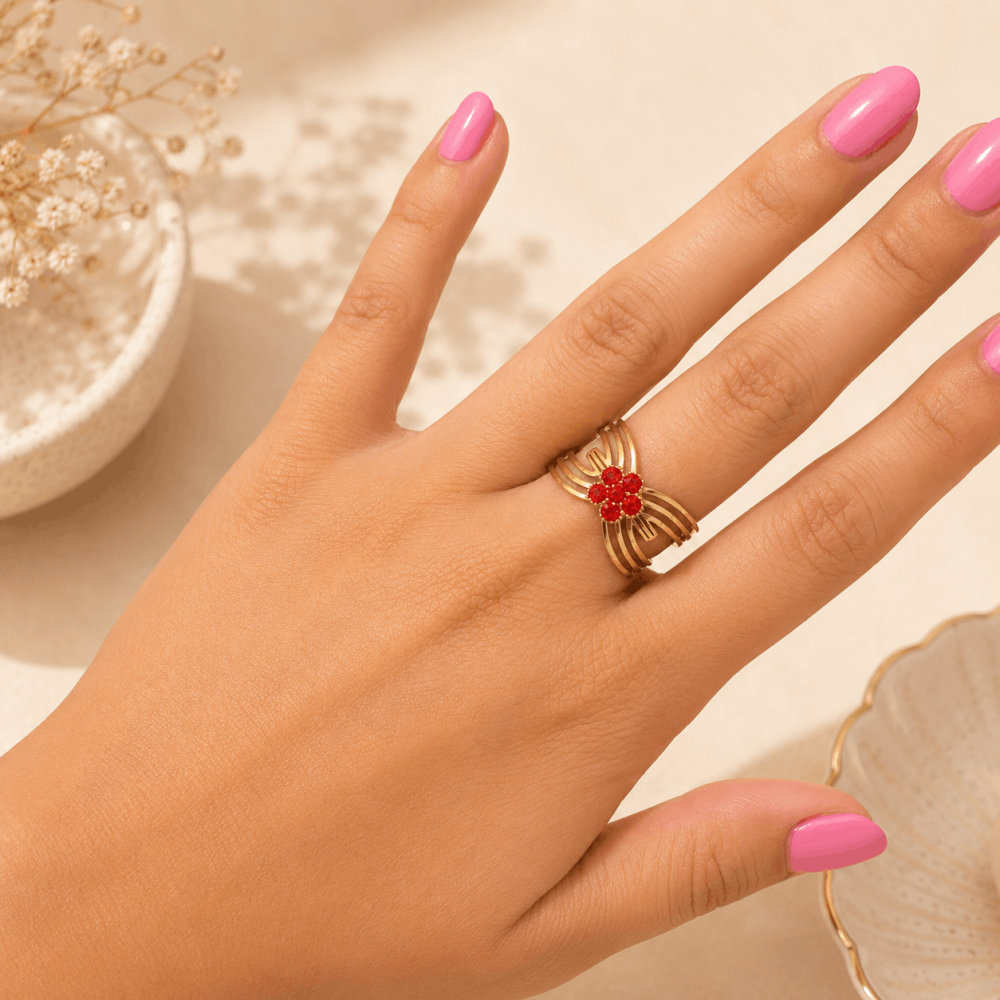 Bague Princesse Colorée Réglable