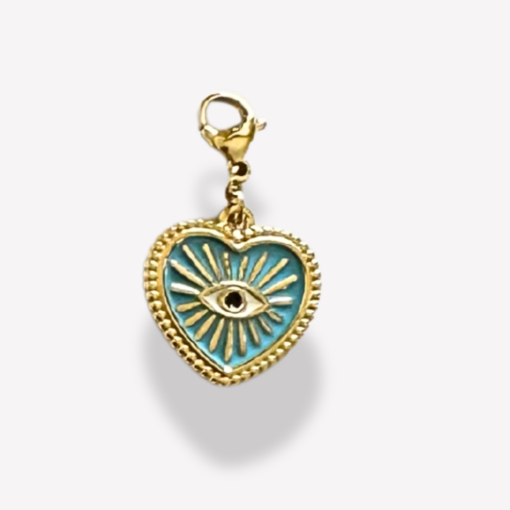 Cœur œil turquoise  | Gaou Bijoux