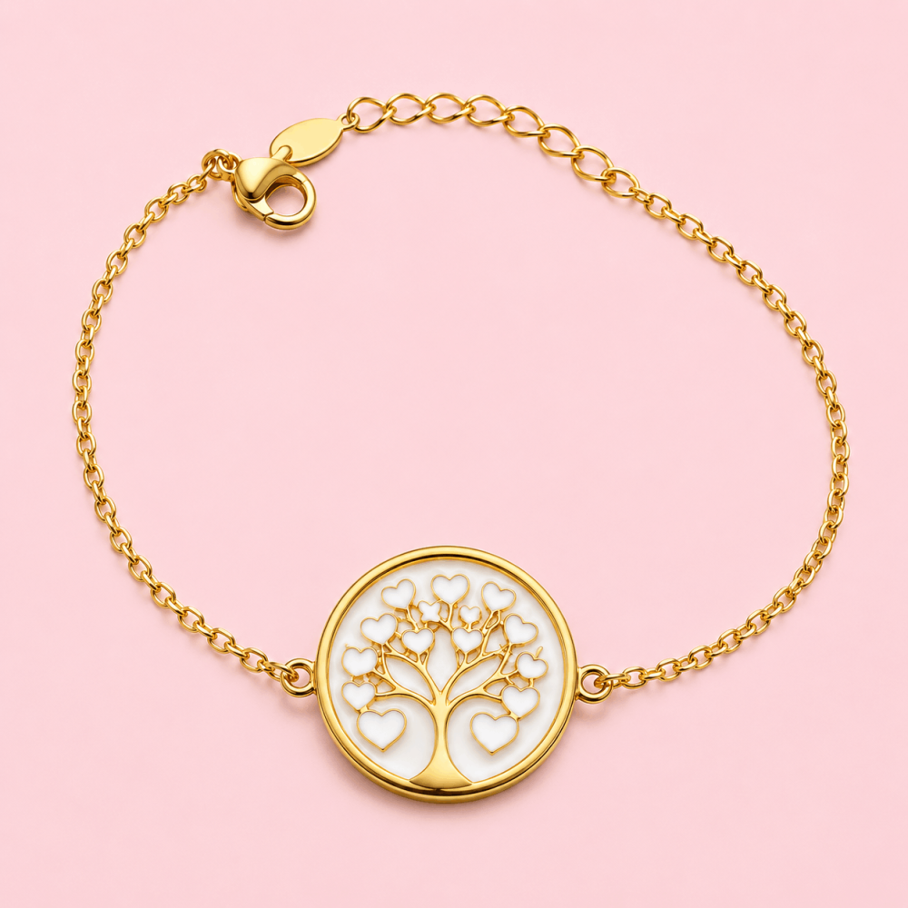 Bracelet Arbre de Vie Acier Inoxydable Doré | Gaou Bijoux