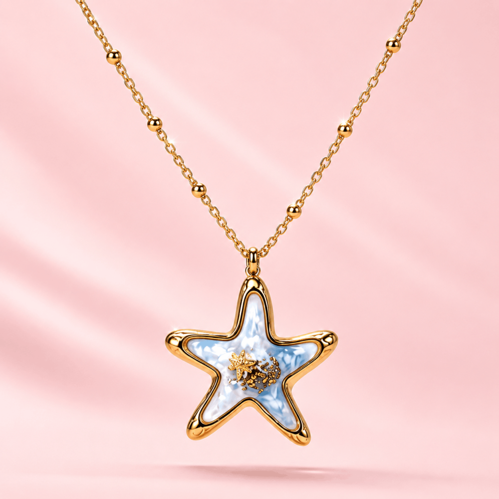 Collier Étoile de Mer Acier Inoxydable | Gaou Bijoux