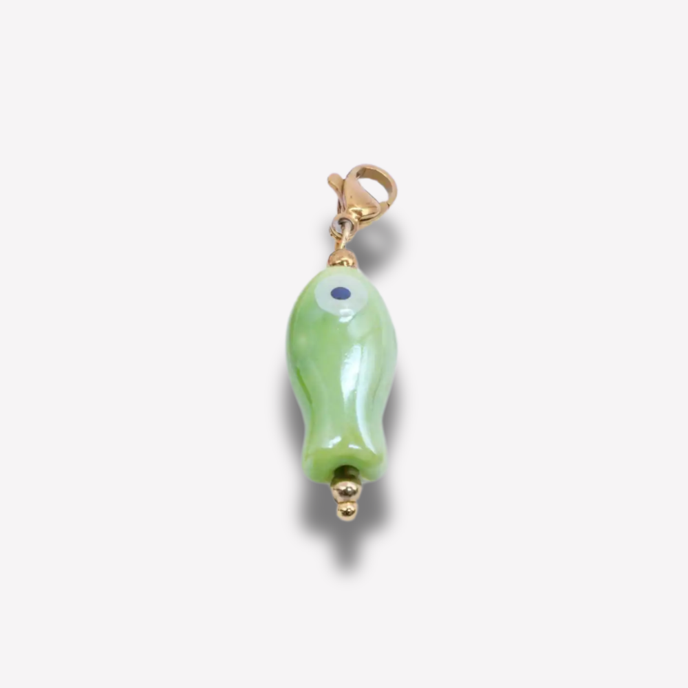 Charm Poisson Vert  | Gaou Bijoux