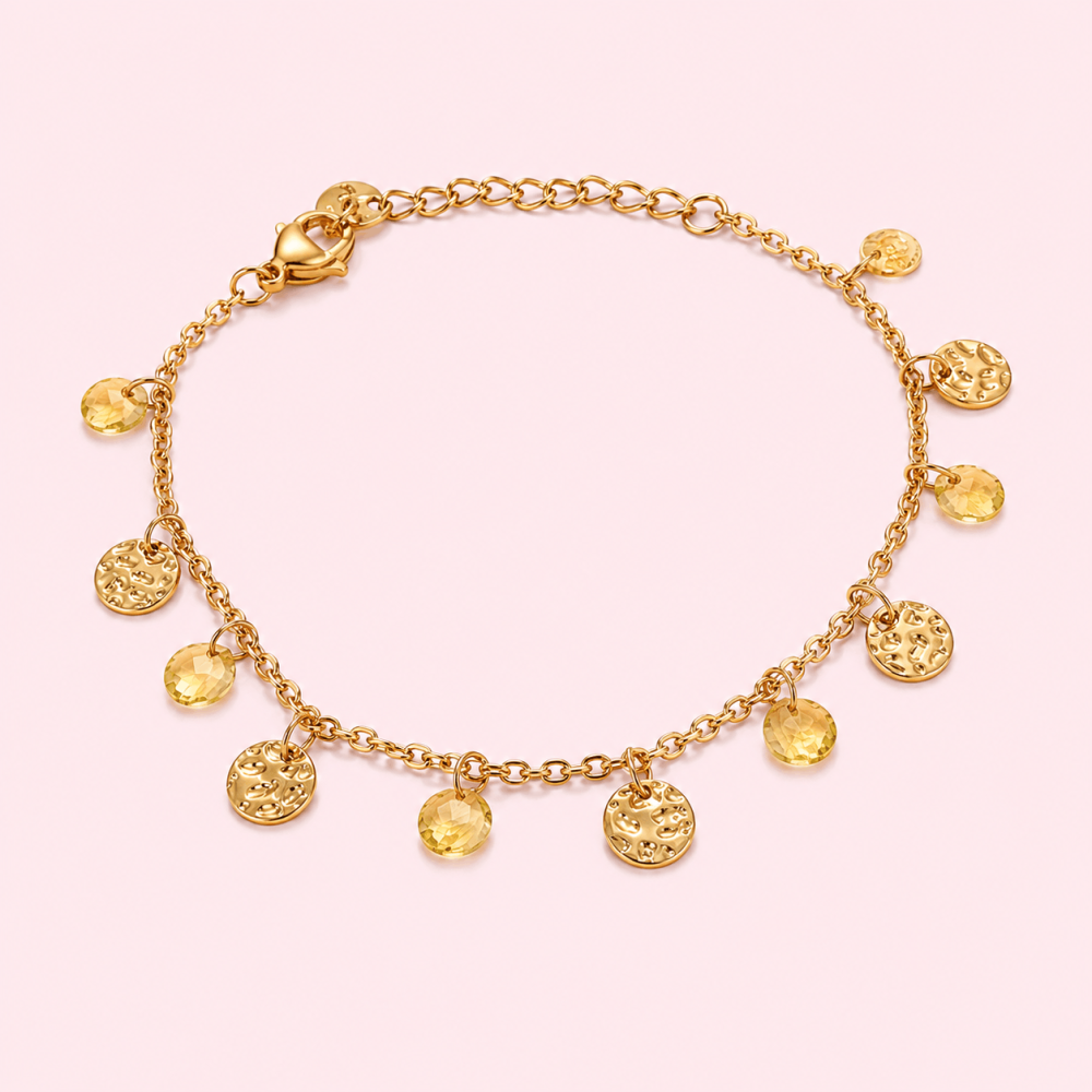 Bracelet Pampilles Dorées Acier Inoxydable | Gaou Bijoux