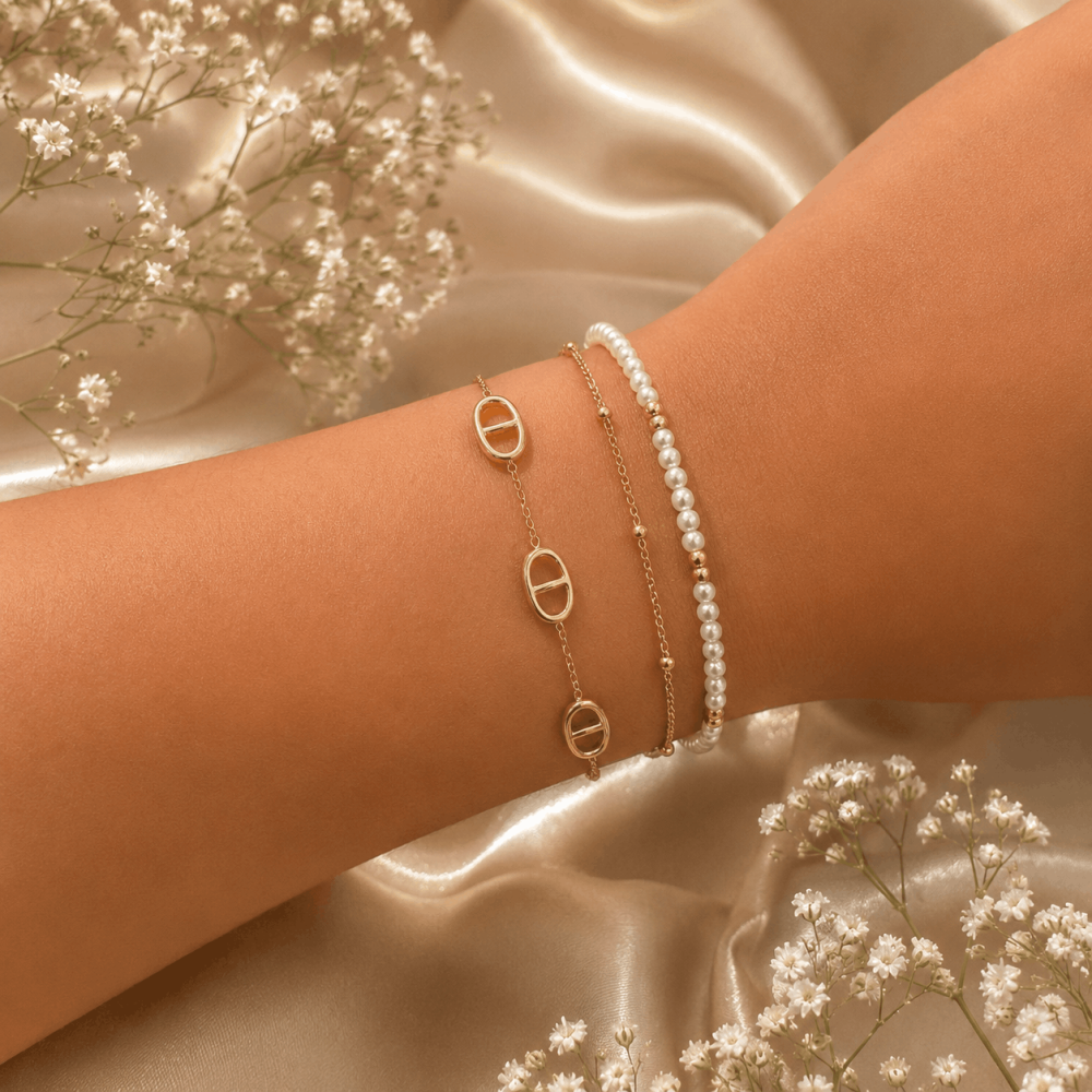 Bracelet Multirang Maille Marine acier inoxydable | Gaou Bijoux