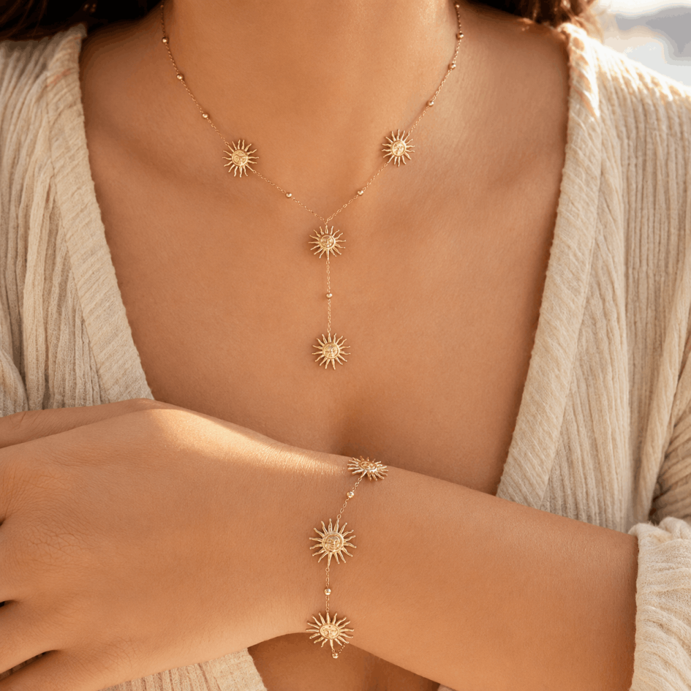 Parure Soleil acier inoxydable | Gaou Bijoux