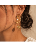 Boucles d'Oreilles Trio Étoile acier inoxydable | Gaou Bijoux