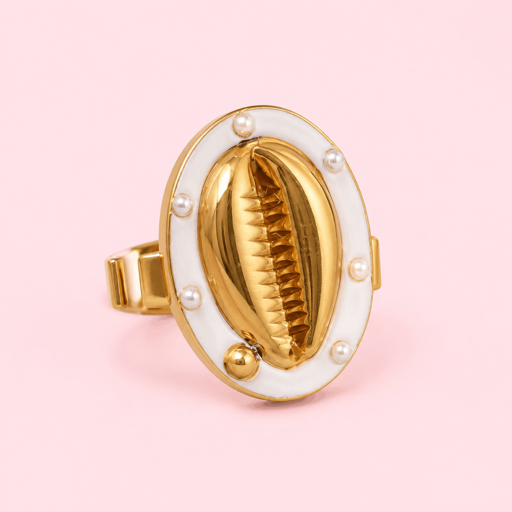 Bague Coquillage Cauri Réglable | Gaou Bijoux