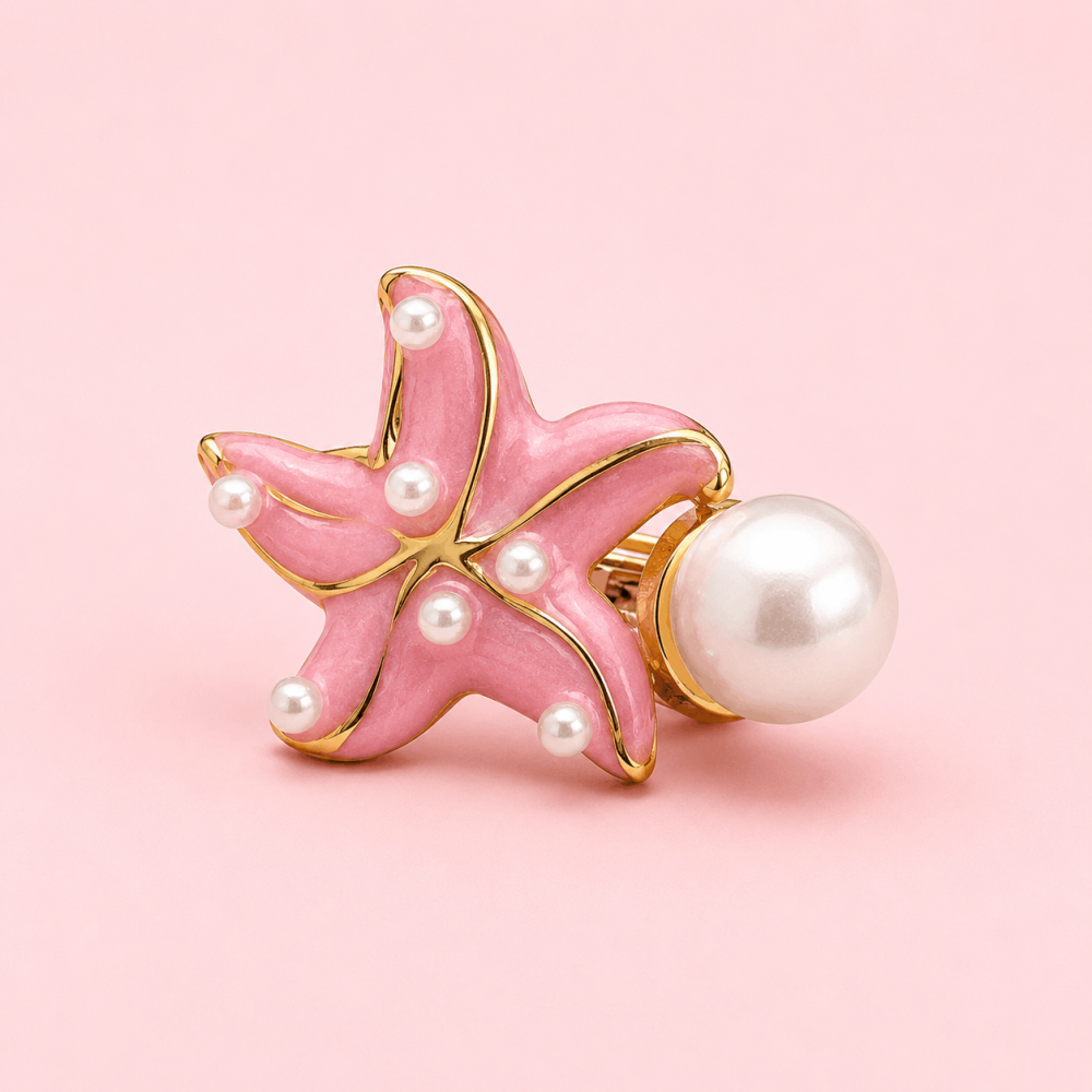 Bague Étoile de Mer Rose Réglable | Gaou Bijoux