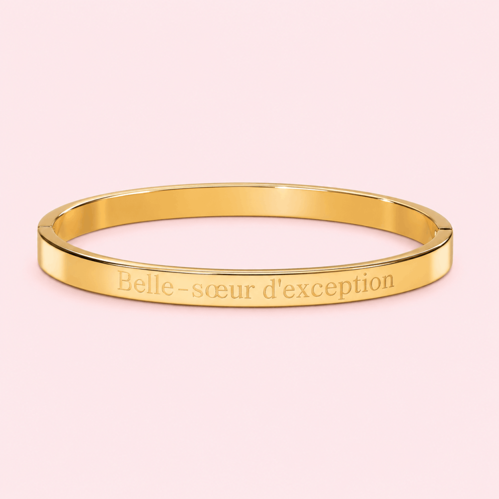 Jonc Belle-sœur d'exception en acier inoxydable | Gaou Bijoux