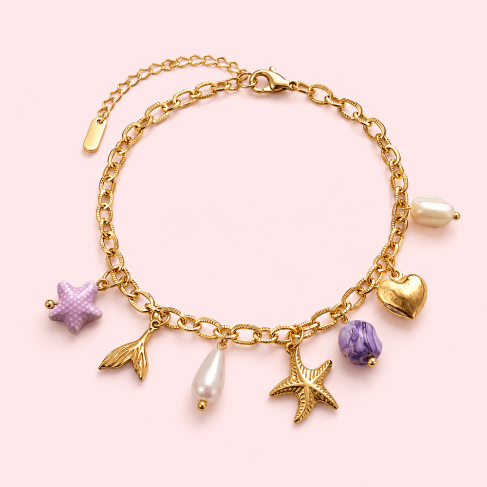 Chaîne de Cheville Breloques Marina | Gaou Bijoux