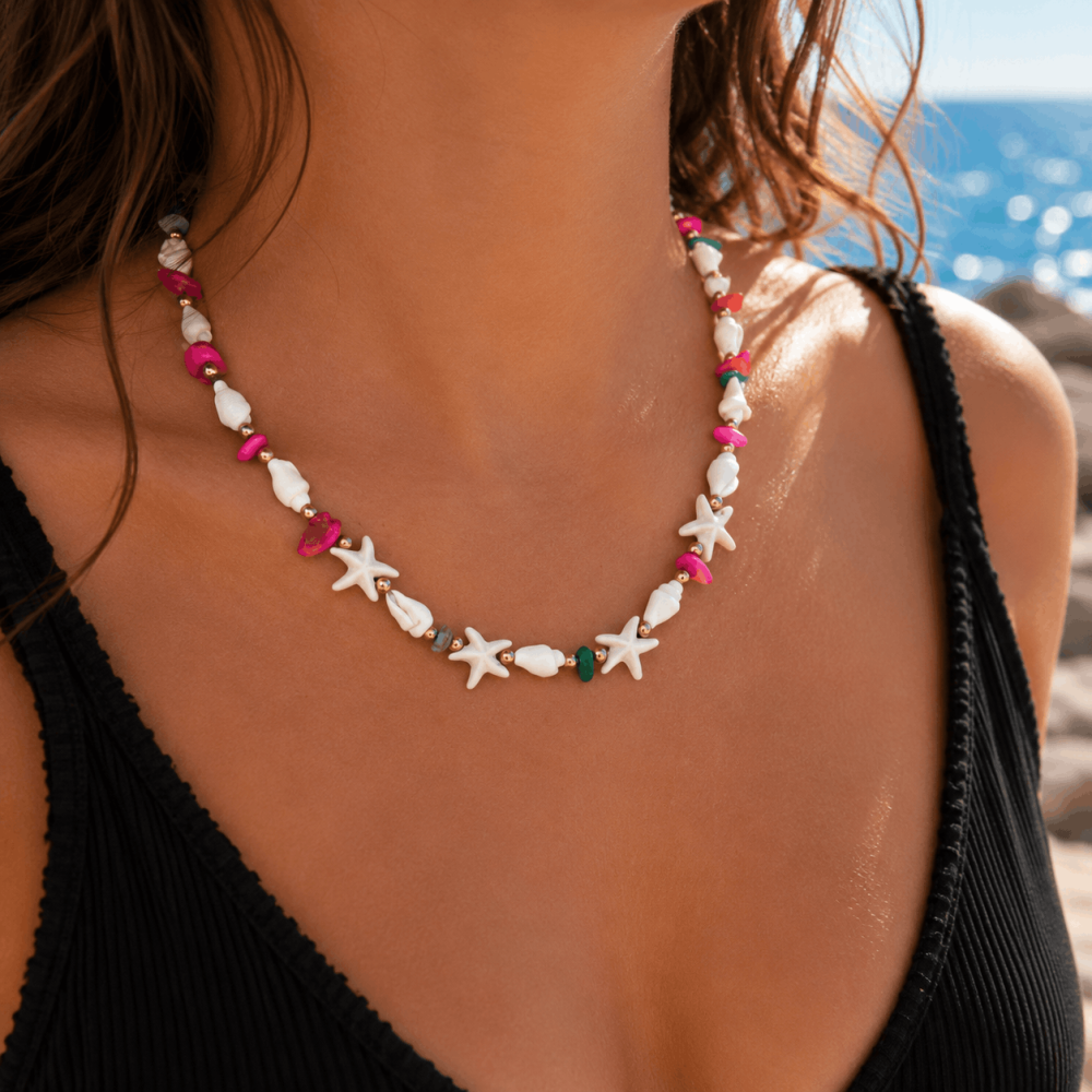 Collier Étoiles de Mer & Coquillages | Gaou Bijoux