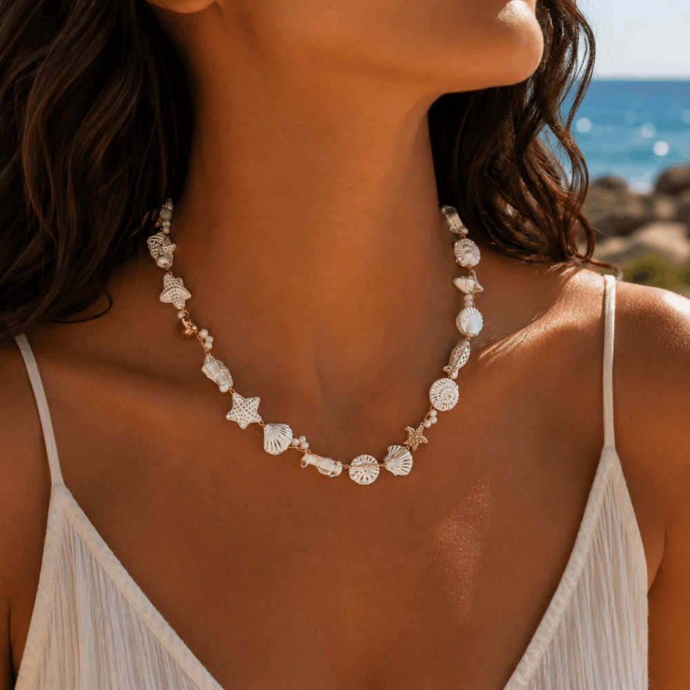 Collier Trésors Marins en Acier | Gaou Bijoux