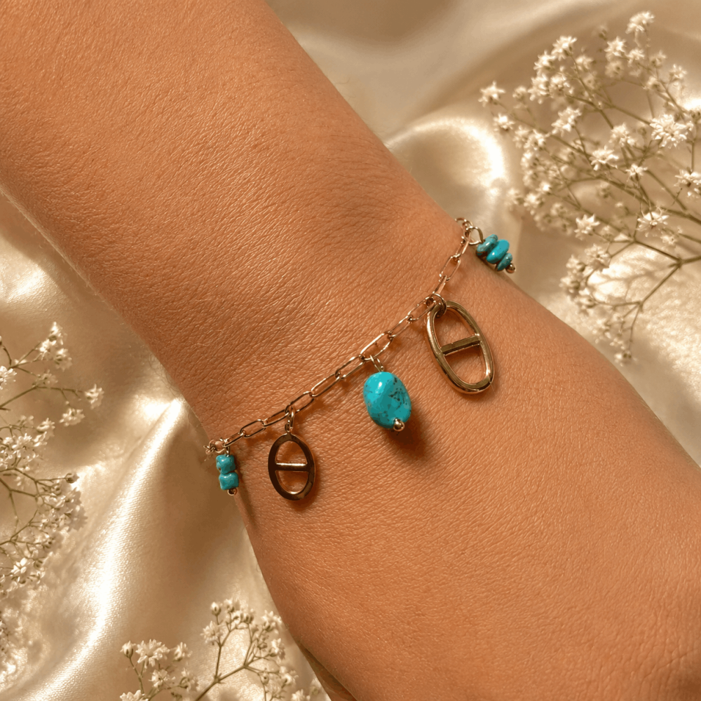 Bracelet Maille Marine Pierres Naturelles | Gaou Bijoux