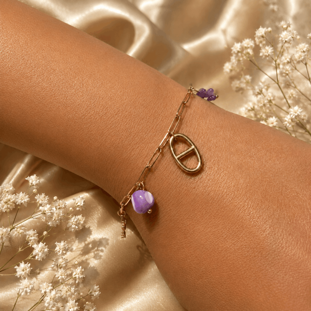 Bracelet Maille Marine Pierres Naturelles | Gaou Bijoux