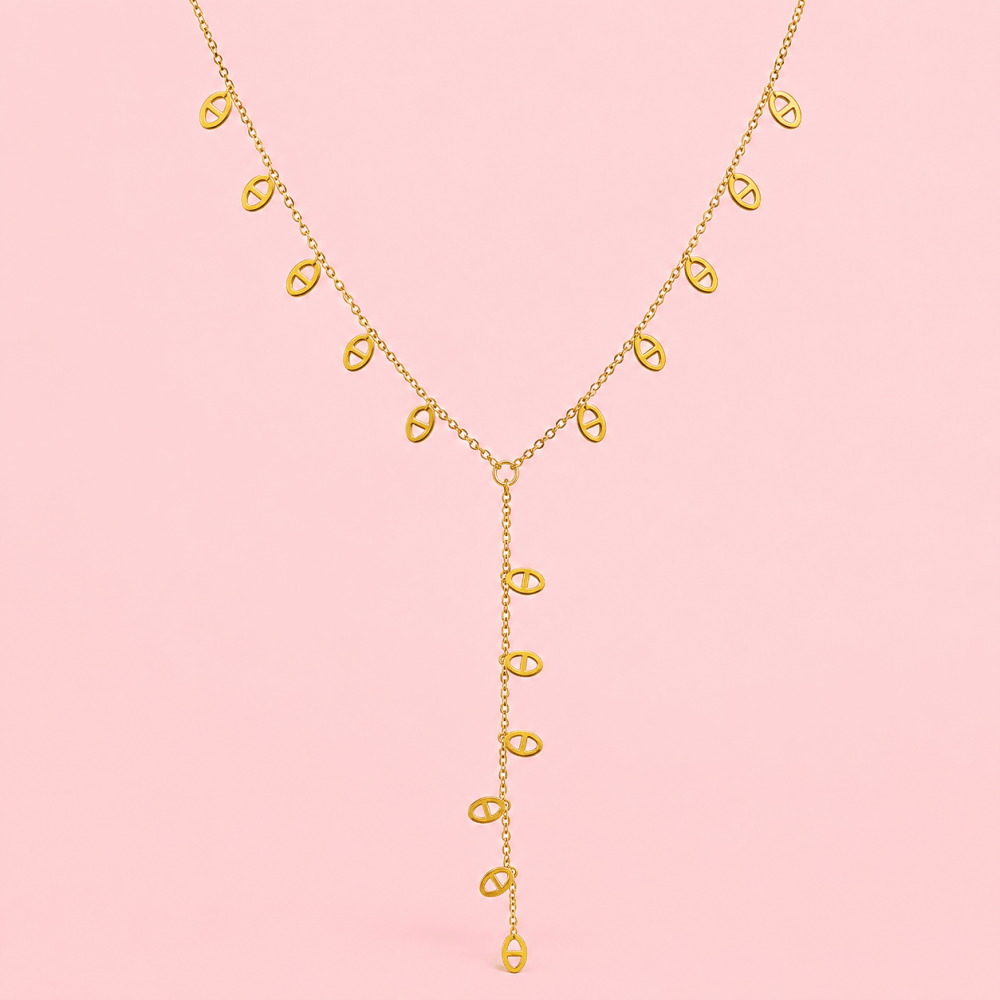 Collier Y Maille Marine | Gaou Bijoux
