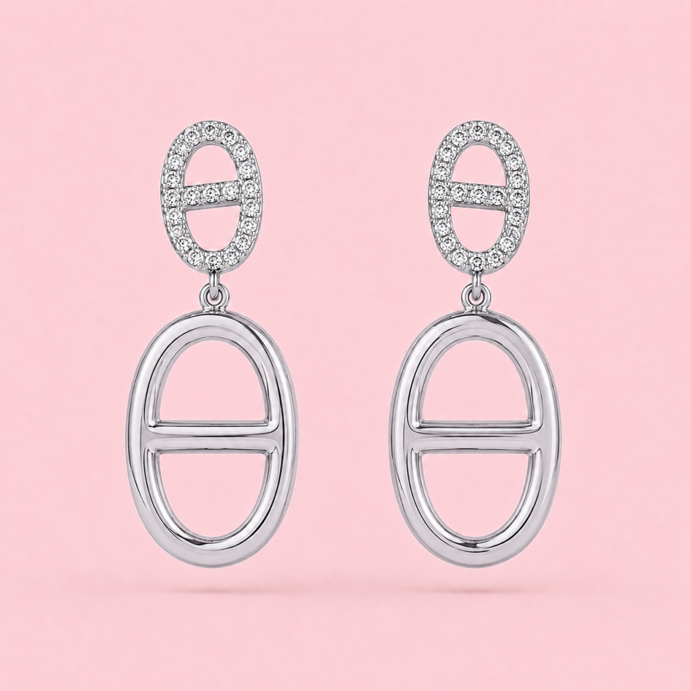 Boucles d’Oreilles Maille Marine Élégance Dorées | Gaou Bijoux