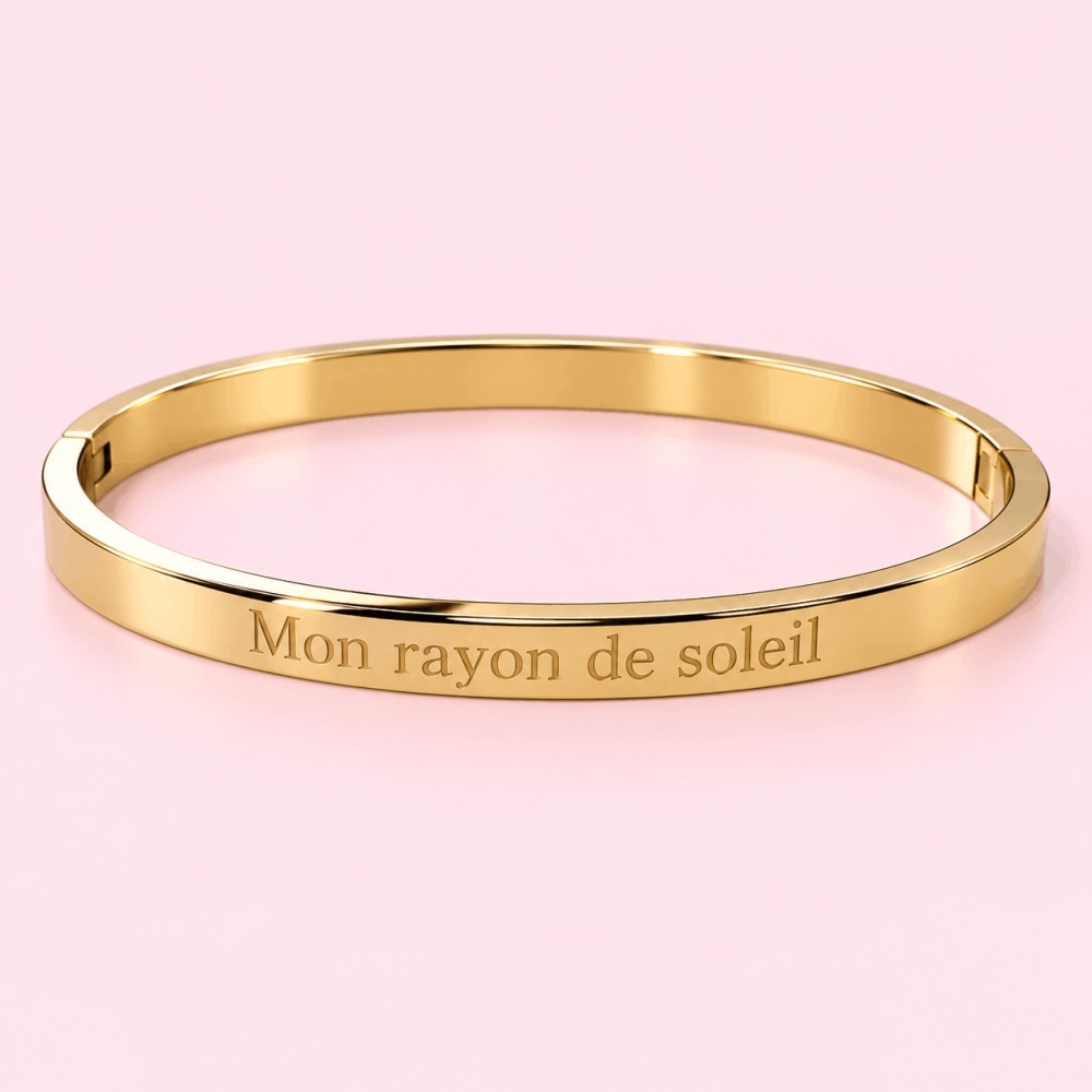 Jonc à message Mon rayon de soleil | Gaou Bijoux