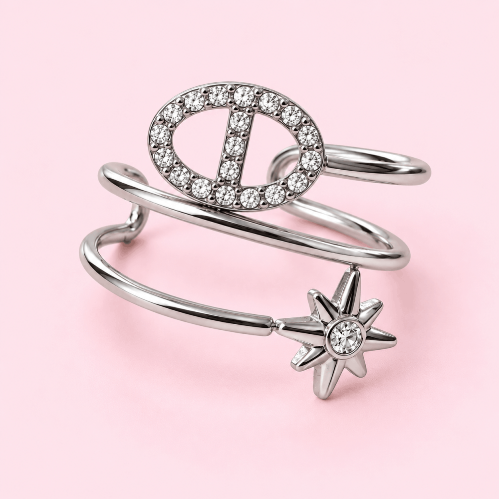Bague Réglable Maille Marine Dorée | Gaou Bijoux