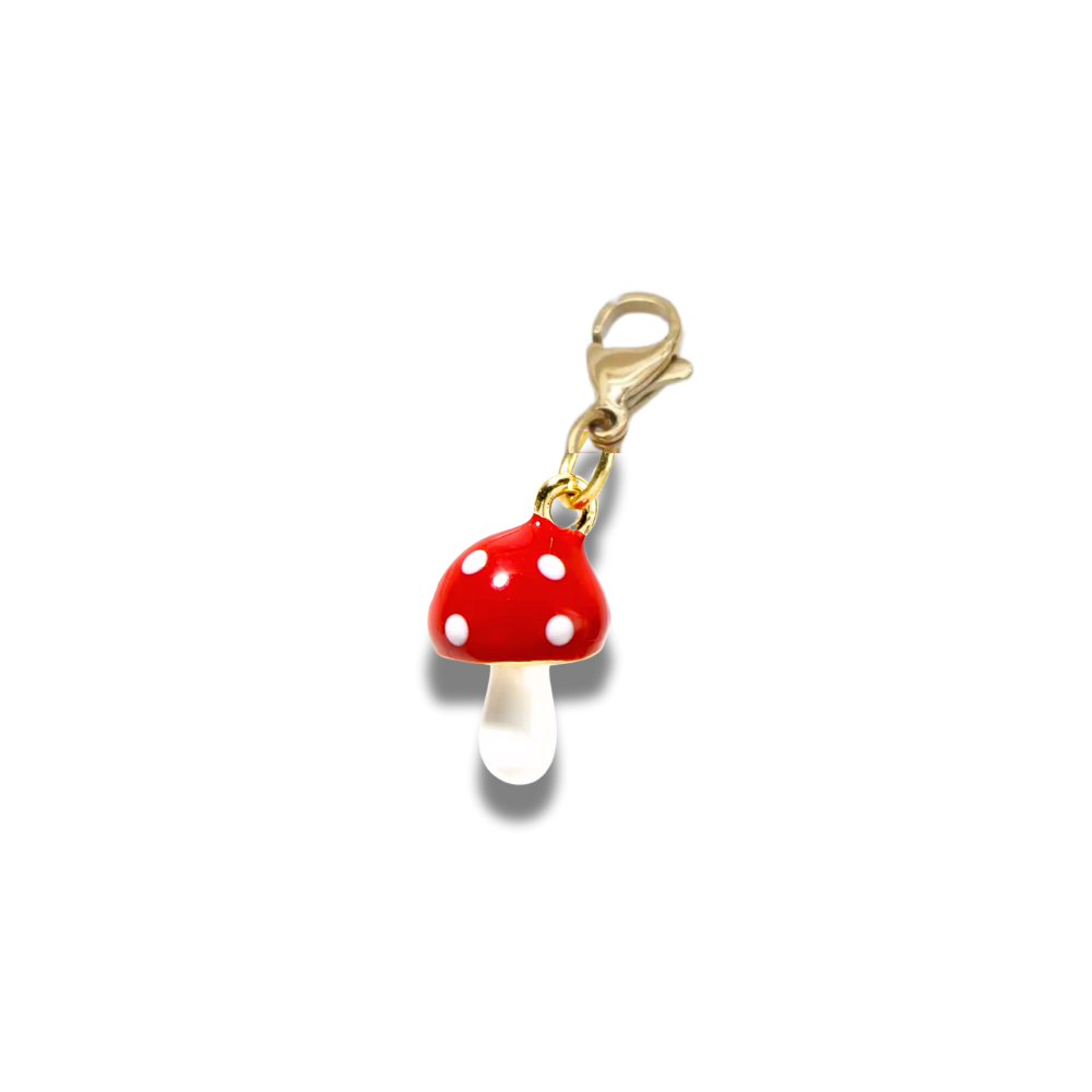 Charm Champignon Rouge Céramique