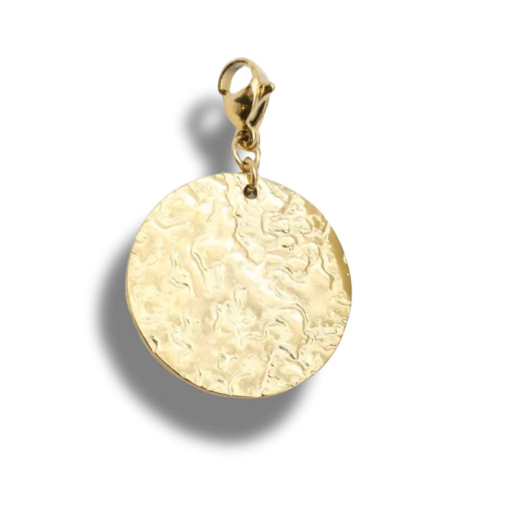 Charm Grosse Médaille Martelée  | Gaou Bijoux