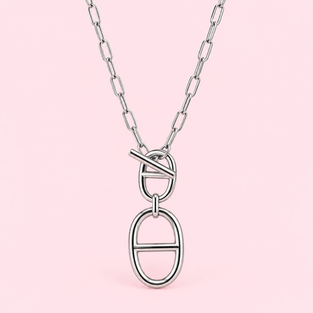 Sautoir double maille marine doré | Gaou Bijoux
