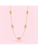 Sautoir maille marine chaîne fine | Gaou Bijoux