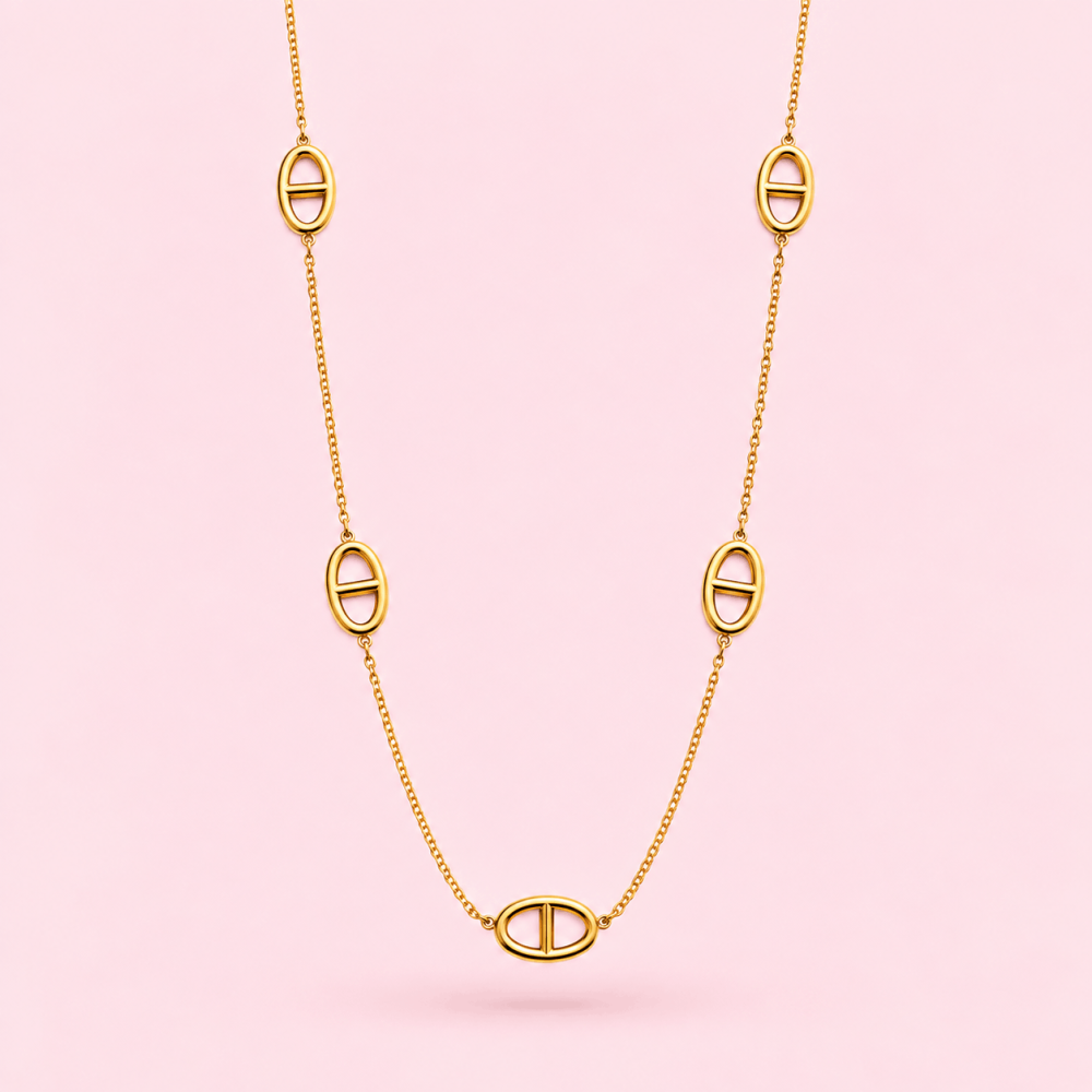 Sautoir maille marine chaîne fine | Gaou Bijoux