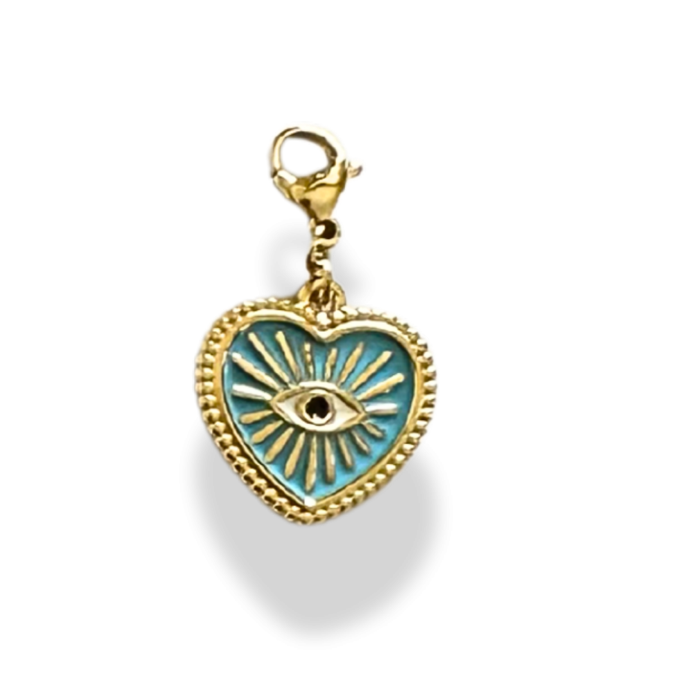 Cœur œil turquoise  | Gaou Bijoux